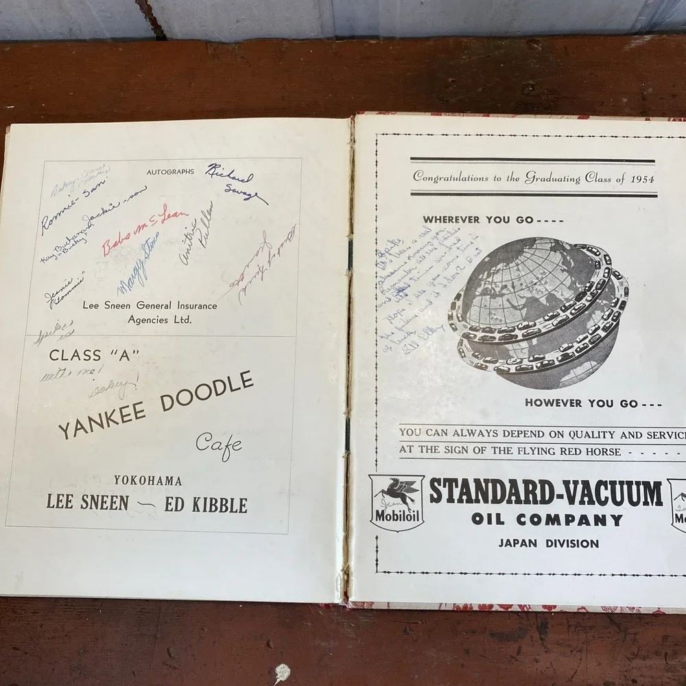 1954 YOKOHAMA YO-HI American High‎ School Yearbook Yokohama, JAPAN Vol II